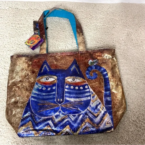 Laurel Burch Artistic  Cat Tote - Picture 2 of 15